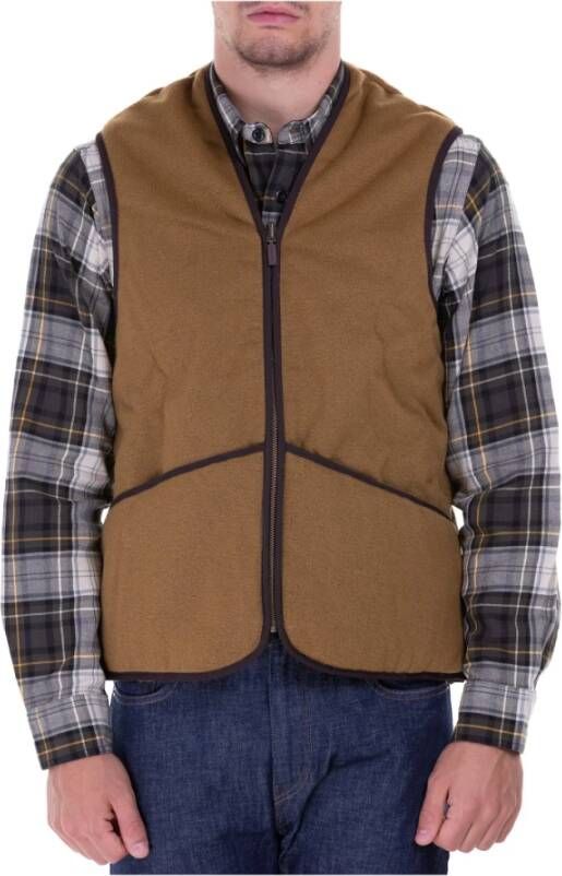 Barbour Bruine Gewatteerde Jas voor Koud Weer Brown Heren - Foto 4