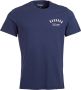 Barbour Vintage Collegiate T-shirt Blauw Heren - Thumbnail 1
