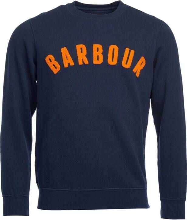 Barbour Vintage Logo Crew Sweatshirt Blue Heren