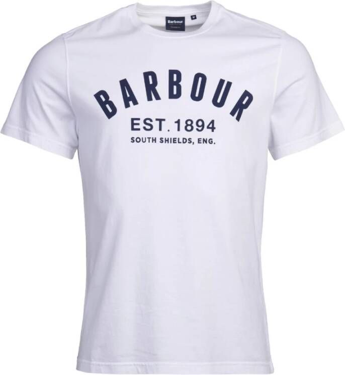 Barbour Vintage Logo T-Shirt White Heren
