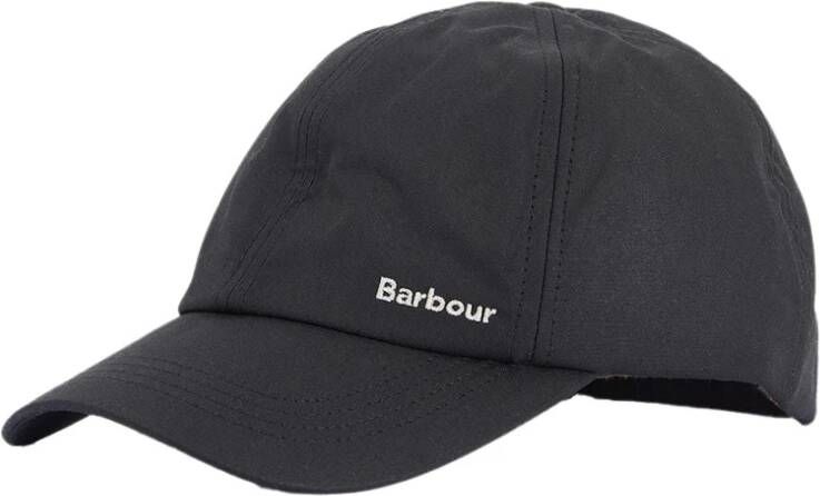 Barbour Waterdichte hoed met tartan binnenkant Zwart Unisex