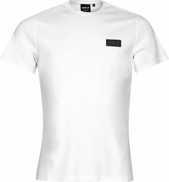 Barbour Wit T-shirt voor heren Wit Heren