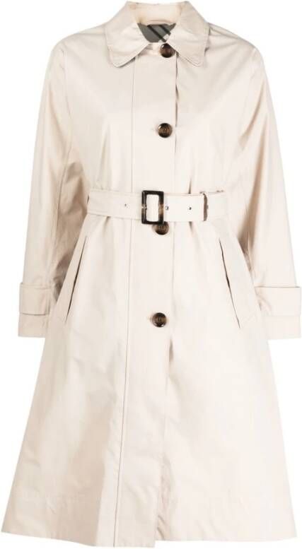 Barbour Witte Somerland Trenchcoat White Dames