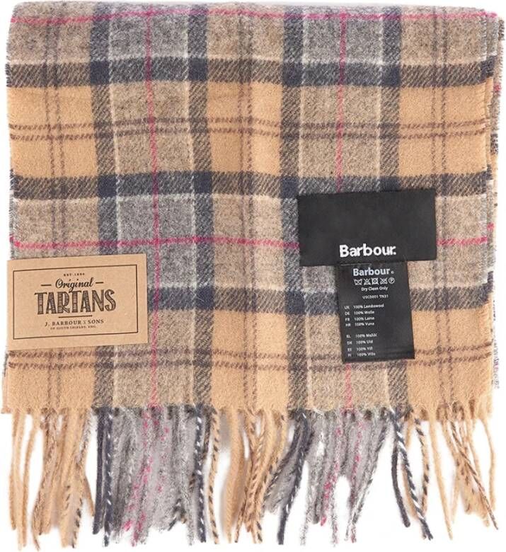 Barbour Zachte en Gezellige Wollen Sjaal Bruin Heren