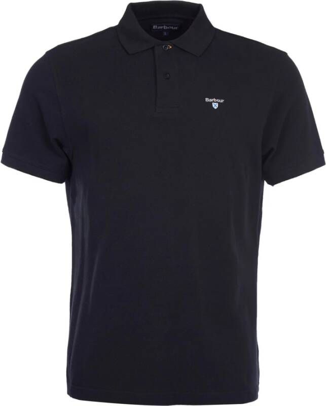 Barbour Zwarte Sportieve Polo voor Heren Zwart Heren