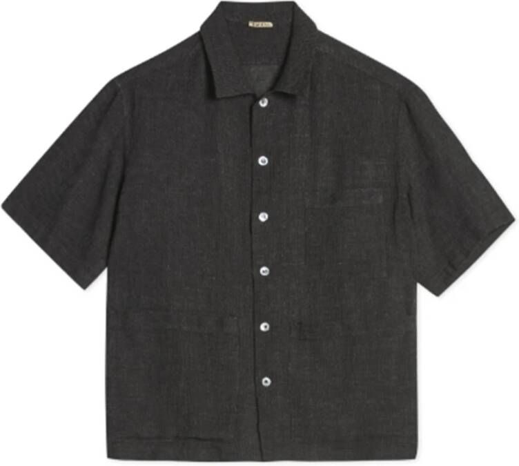 Barena Venezia Short Sleeve Shirts Zwart Heren
