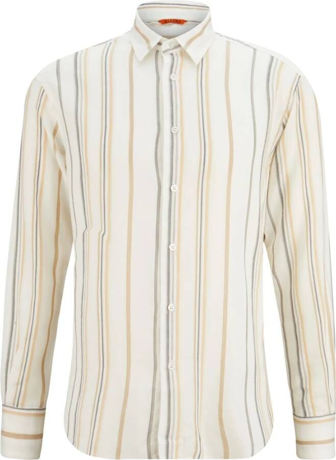 Barena Venezia Shirt with stripes Beige Heren
