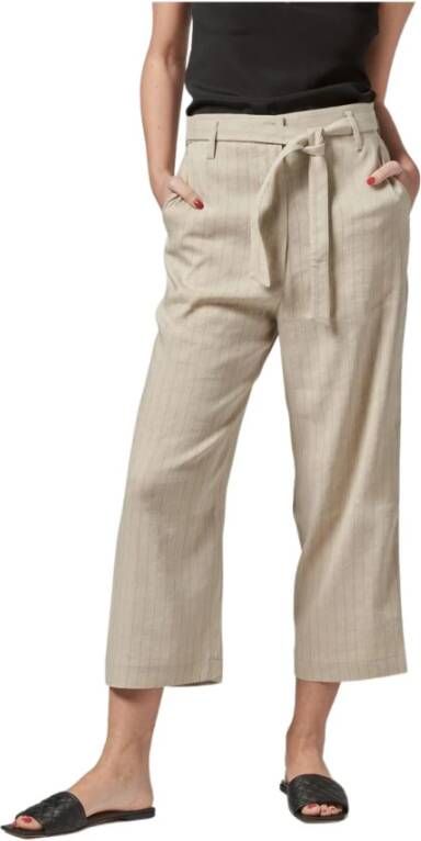 Barena Venezia Soft trousers with belt Beige Dames