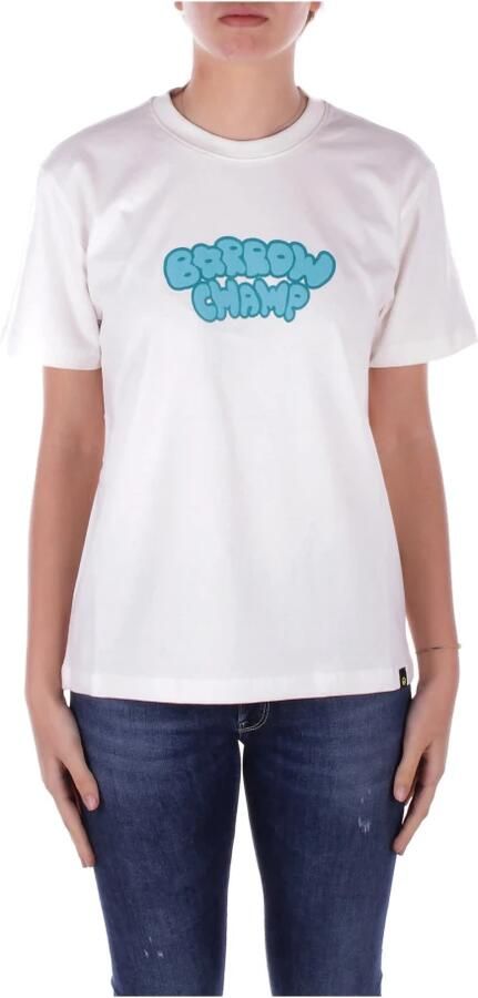 Barrow Witte Crew Neck T-shirt Print Italië White - Foto 5