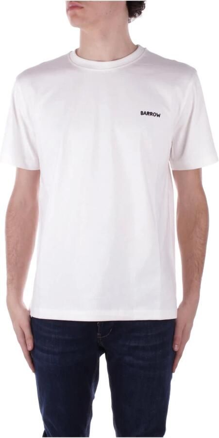 Barrow Beige T-shirt met Logo aan de Voorkant White - Foto 4