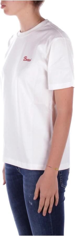 Barrow Beige T-shirt met Logo op de Voorkant White Dames - Foto 3