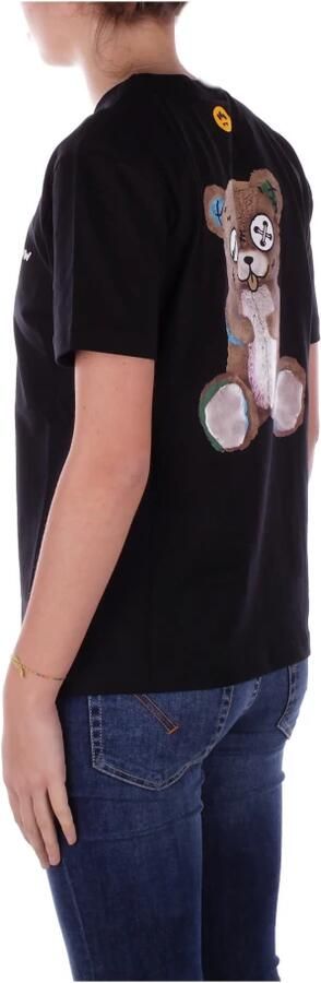 Barrow T-shirt met ronde hals en berenprint Black - Foto 3