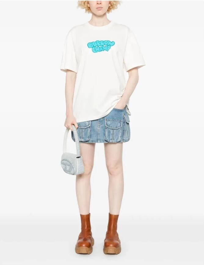 Barrow Witte Crew Neck T-shirt Print Italië White - Foto 4