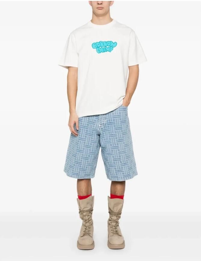 Barrow Witte Crew Neck T-shirt Print Italië White - Foto 3