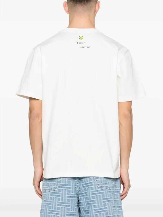 Barrow Witte Crew Neck T-shirt Print Italië White - Foto 2