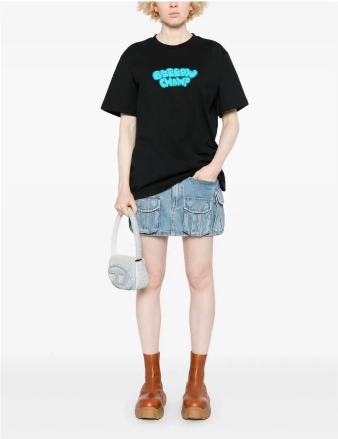 Barrow Zwart Crew Neck T-shirt Print Italië Black Heren - Foto 3