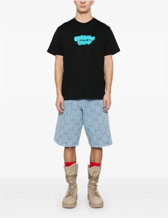 Barrow Zwart Crew Neck T-shirt Print Italië Black Heren - Foto 4