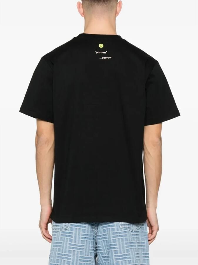 Barrow Zwart Crew Neck T-shirt Print Italië Black Heren - Foto 2