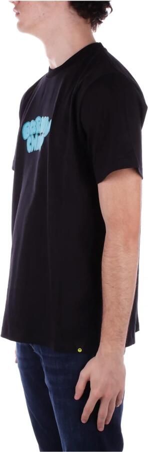 Barrow Zwart Crew Neck T-shirt Print Italië Black Heren - Foto 7