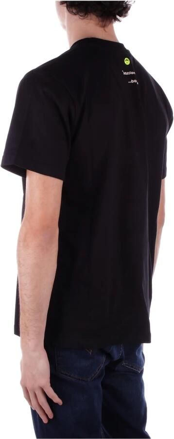 Barrow Zwart Crew Neck T-shirt Print Italië Black Heren - Foto 6