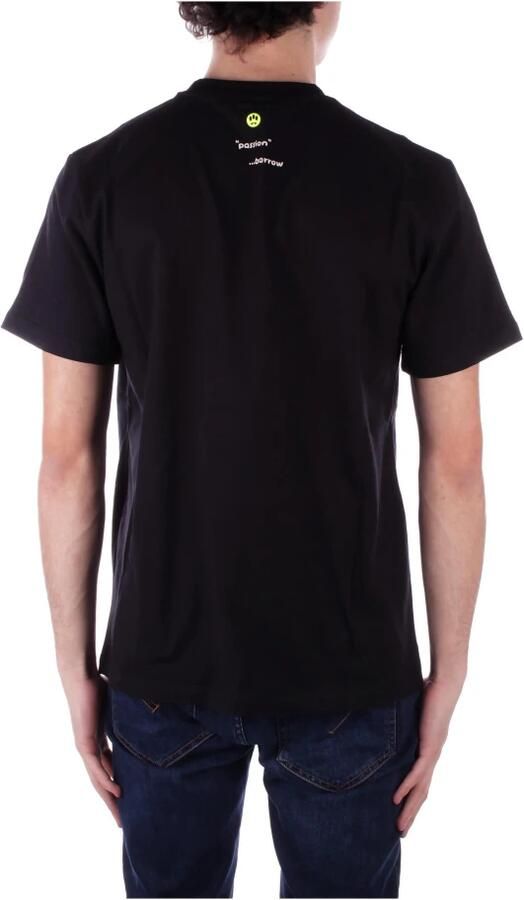 Barrow Zwart Crew Neck T-shirt Print Italië Black Heren - Foto 5