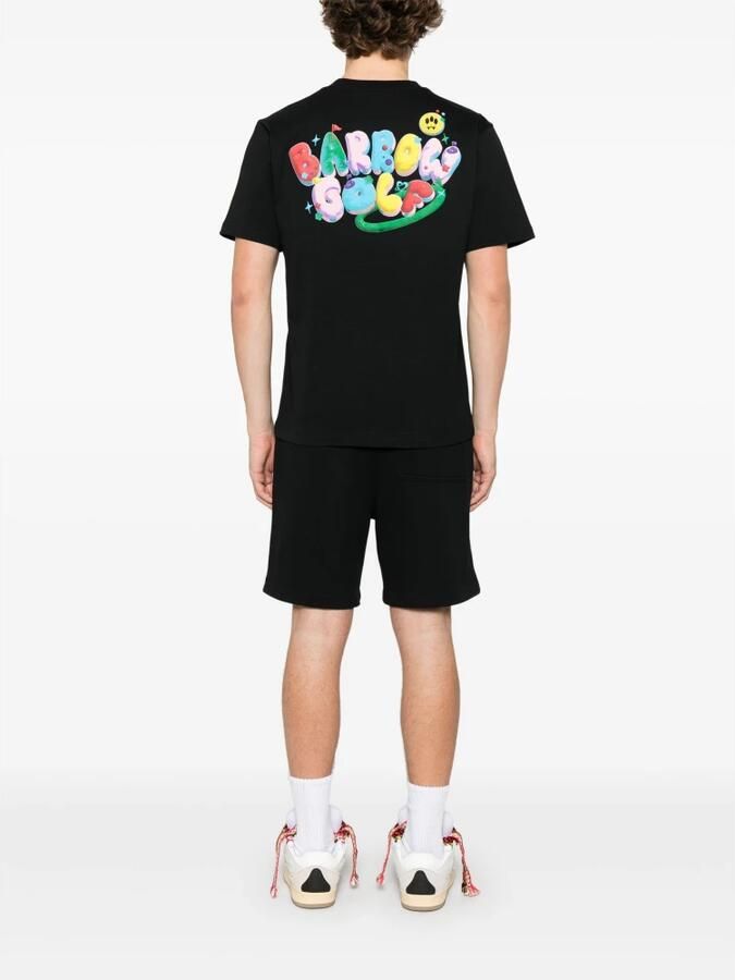 Barrow Zwart T-shirt met Ronde Hals en 3D-print Black Heren - Foto 2