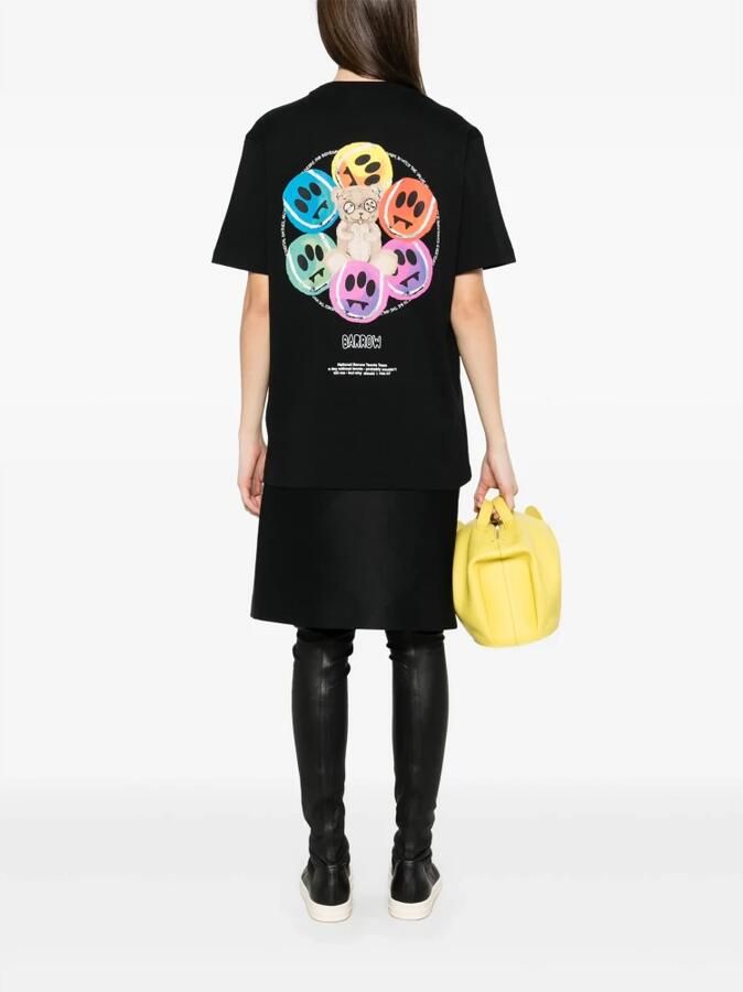 Barrow Zwarte Crew Neck T-shirt met Logo Black - Foto 2