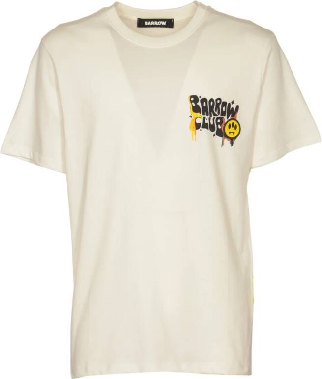 Barrow T-shirt 100% samenstelling F3Bwuath141 002 White Heren