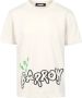 Barrow Zwarte Geribbelde Hals T-shirt met Reflecterend Logo Black Heren - Thumbnail 3