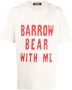 Barrow Logo-print Katoenen T-shirt met Grafisch Ontwerp Beige Heren - Thumbnail 5