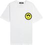 Barrow Witte Katoenen T-shirt met Reflecterend Logo White Heren - Thumbnail 5