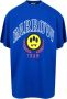 Barrow Blauwe Oversize Katoenen T-shirts en Polos Blauw Heren - Thumbnail 1