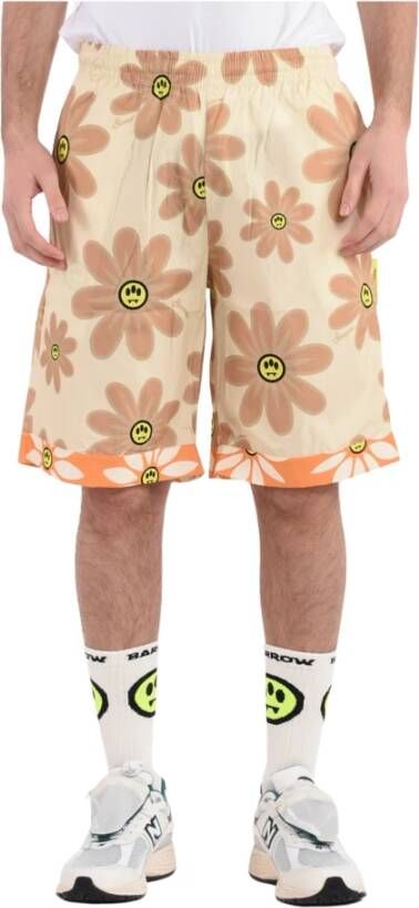 Barrow Casual shorts met elastische taille Beige Heren