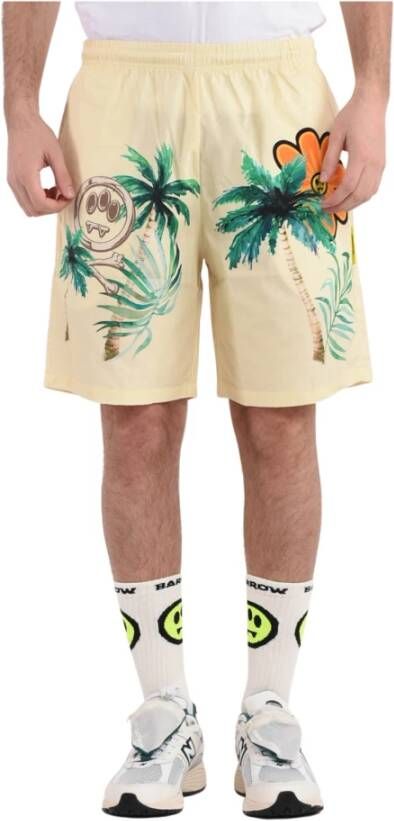 Barrow Casual shorts met elastische tailleband Beige Heren