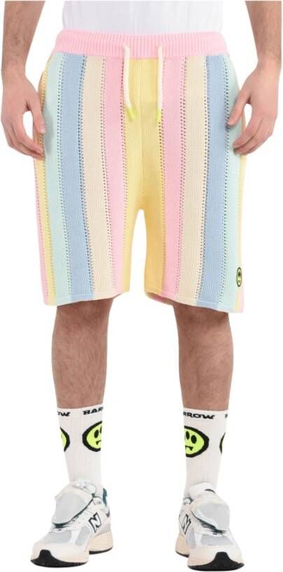 Barrow Casual shorts met elastische tailleband Blauw Heren