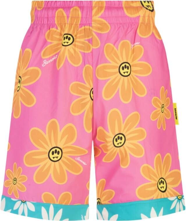 Barrow Bloemen Bermuda Shorts Pink Heren