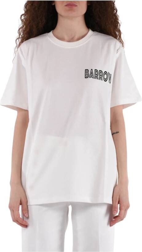 Barrow Upgrade je casual garderobe met dit T-shirt White Heren