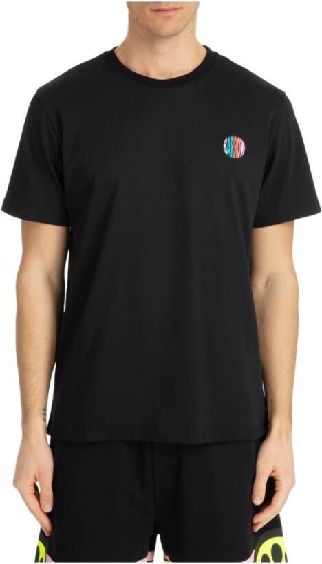 Barrow Gestreept Logo T-Shirt Zwart Heren