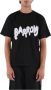 Barrow Unisex T-shirt met Ribboord Hals en Reflecterend Logo Black Heren - Thumbnail 1