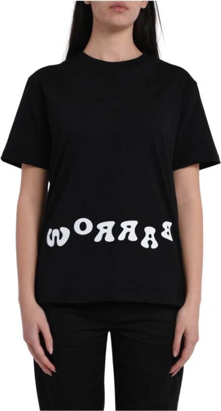Barrow Grafisch Bedrukt Relaxte Pasvorm T-Shirt Zwart