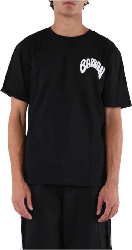 Barrow Grafisch Bedrukt T-shirt Zwart Heren