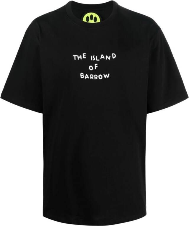 Barrow Casual Katoenen T-shirts met Grafische Print Zwart