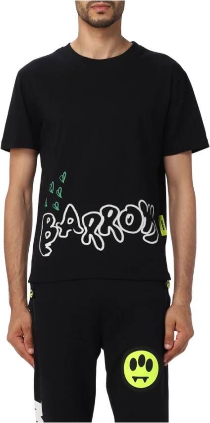 Barrow Heren Jersey T-Shirt Zwart Heren