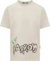 Barrow Zwarte Geribbelde Hals T-shirt met Reflecterend Logo Black Heren - Thumbnail 5