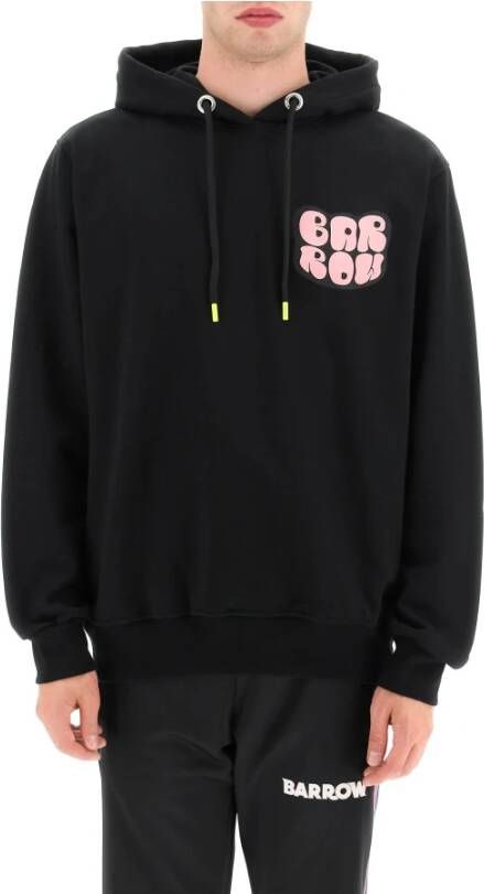 Barrow hoodie met ingekleef logo en rugafdruk Zwart Heren
