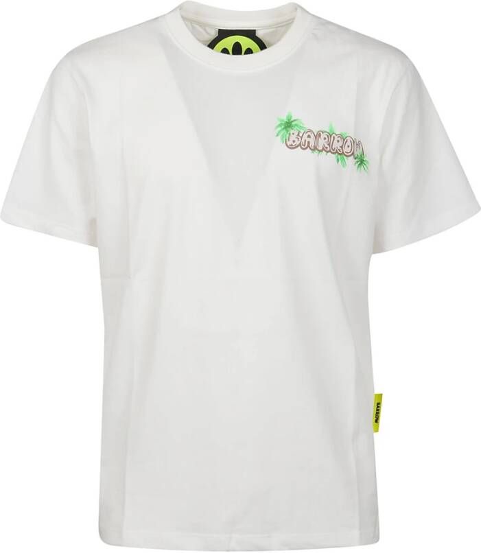Barrow Jersey T-Shirt 002 Off White Wit Heren