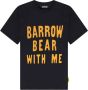 Barrow Bedrukt katoenen T-shirt voor- en achterkant Black Heren - Thumbnail 4