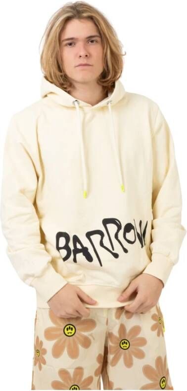 Barrow Katoenen Hoodie Wit Heren