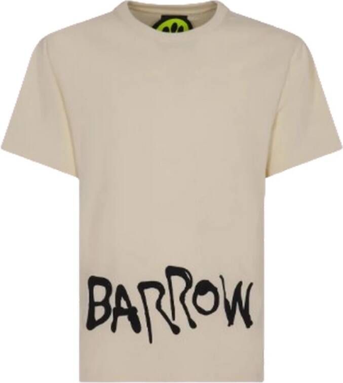 Barrow Schattig Teddybeerprint T-Shirt voor Vrouwen Wit Dames