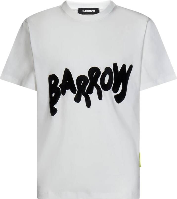 Barrow Klassiek Wit T-shirt met een Moderne Touch White Heren